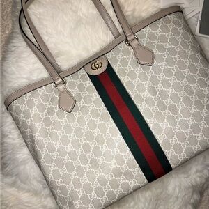 Gucci Ophedia Tote (GG Supreme coated-canvas)